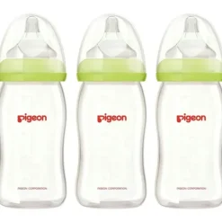 Shop All|3x PIGEON Softouch Glass Peristaltic Plus Feeding Bottle 160ml SS Teat Baby 0m+ - cutbabycare.com | baby boutique & care hub