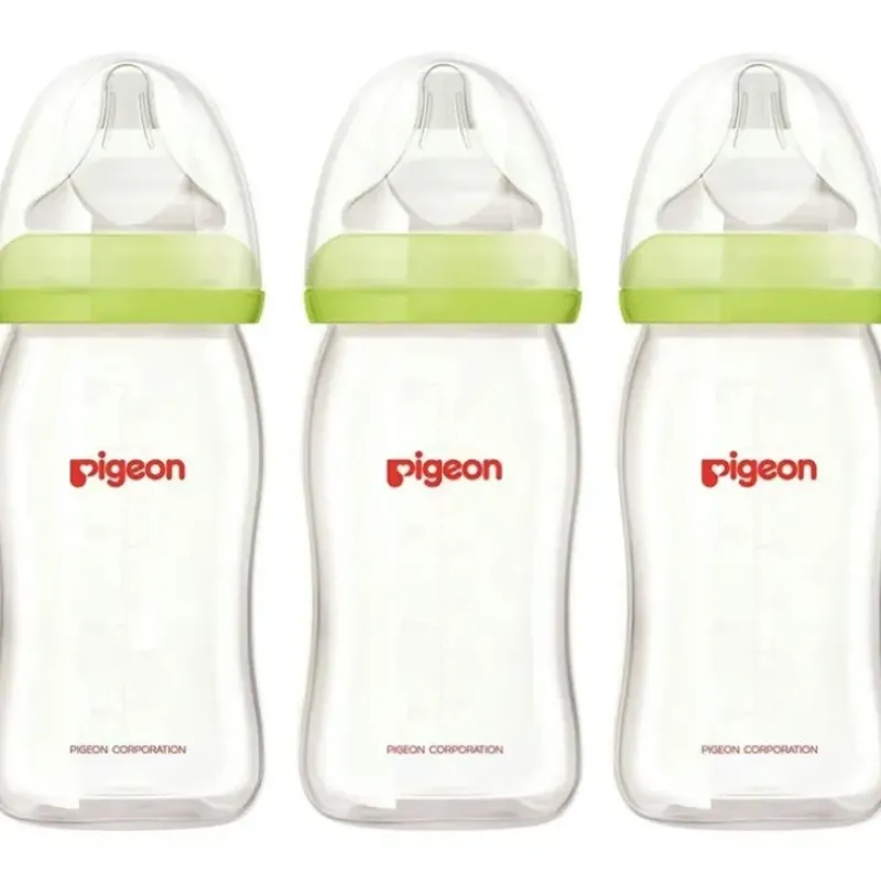 Shop All|3x PIGEON Softouch Glass Peristaltic Plus Feeding Bottle 160ml SS Teat Baby 0m+ - cutbabycare.com | baby boutique & care hub
