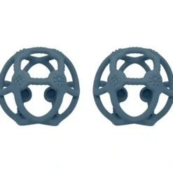 Shop All|2x Playground Baby 10.5cm Silicone Teething Ball Teether Toy 3m+ Steel Blue - cutbabycare.com | baby boutique & care hub