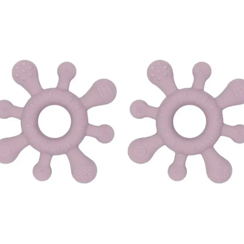 Shop All|2x Playground Baby 12cm Silicone Splash Teether Teething Toy 4m+ Dusty Mauve - cutbabycare.com | baby boutique & care hub