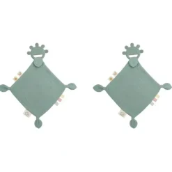 Shop All|2x Playground Baby Silicone/Cotton Comfort Teether Blanket/Teething 4m+ Sage - cutbabycare.com | baby boutique & care hub