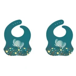 Shop All|2x Sassi Silicone Bib Chewy The Elephant Baby/Childrens Tableware Cutlery 6m+ - cutbabycare.com | baby boutique & care hub