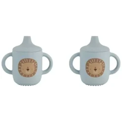 Shop All|2x Splosh Baby/Infant Lion Silicone Sippy Cup w/ Handles Drinkware 12cm Blue 0+ - cutbabycare.com | baby boutique & care hub