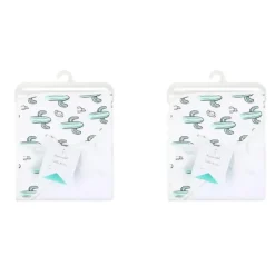 Bath Potty|2x The Peanutshell 76cm Cotton Hooded Towel Bathing Nursery Drying Cloth Cactus - cutbabycare.com | baby boutique & care hub