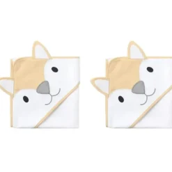Bath Potty|2x The Peanutshell Woodland Adventure Character Soft Hooded Baby Bath Towel - cutbabycare.com | baby boutique & care hub