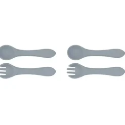 Shop All|2x Urban Products 13.5cm Silicone My First Cutlery Spoon/Fork Kids Blue 6M+ - cutbabycare.com | baby boutique & care hub