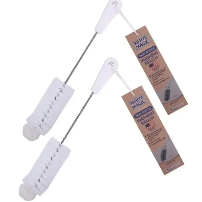 Shop All|2x White Magic 34cm Soft Foam Tipped Washing Brush Cleaner For Baby Bottle White - cutbabycare.com | baby boutique & care hub