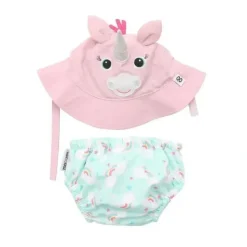 Zoocchini - Baby Swim Diaper & Sun Hat Set, Allie The Alicorn - cutbabycare.com | baby boutique & care hub* Shop