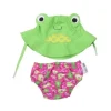Zoocchini Baby Swim Diaper & Sun Hat Set Frog - cutbabycare.com | baby boutique & care hub* Online